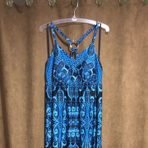 Maxi dress with strappy back detailing